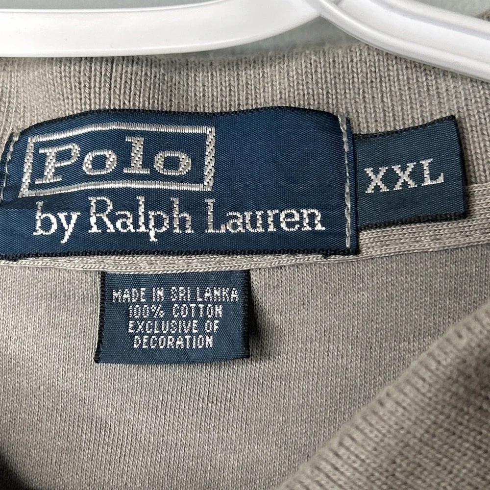 Ralph Lauren Super Soft Gray Polo Shirt Cotton Classic Traditional‎ Style XXL